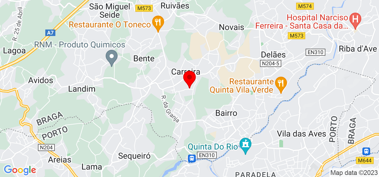 Hmfoodexperience - Braga - Vila Nova de Famalicão - Mapa