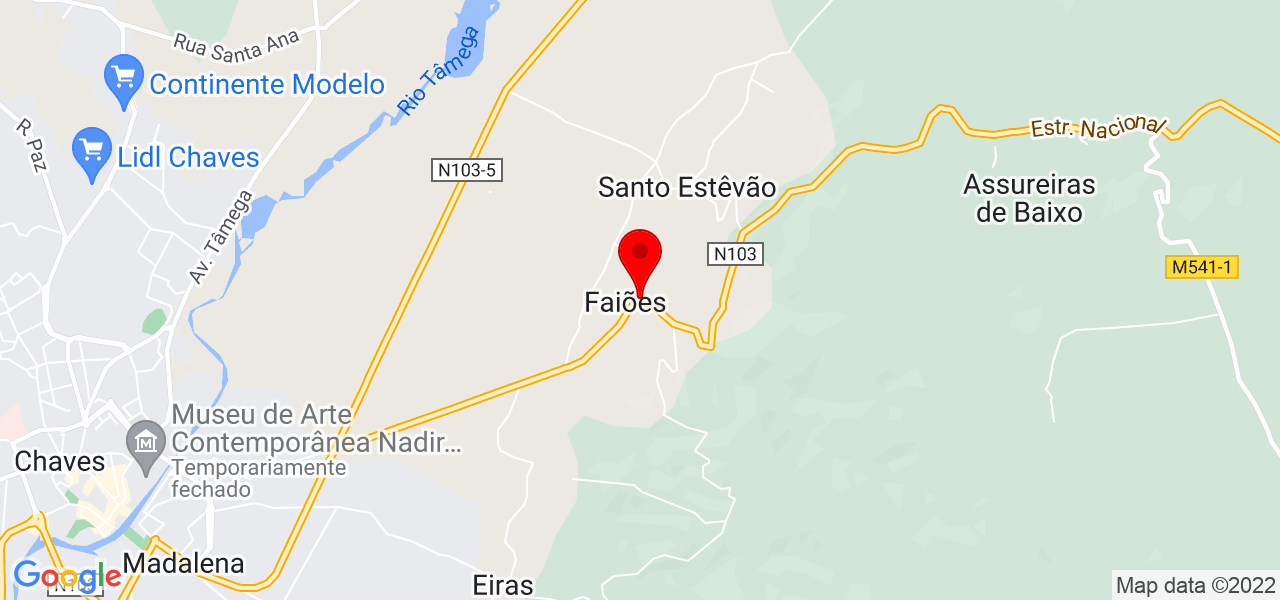 Sara Esteves - Gestora de Tr&aacute;fego - Vila Real - Chaves - Mapa