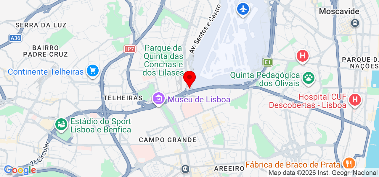 Érica Brites Assistente Virtual e Suporte Social - Lisboa - Lisboa - Mapa