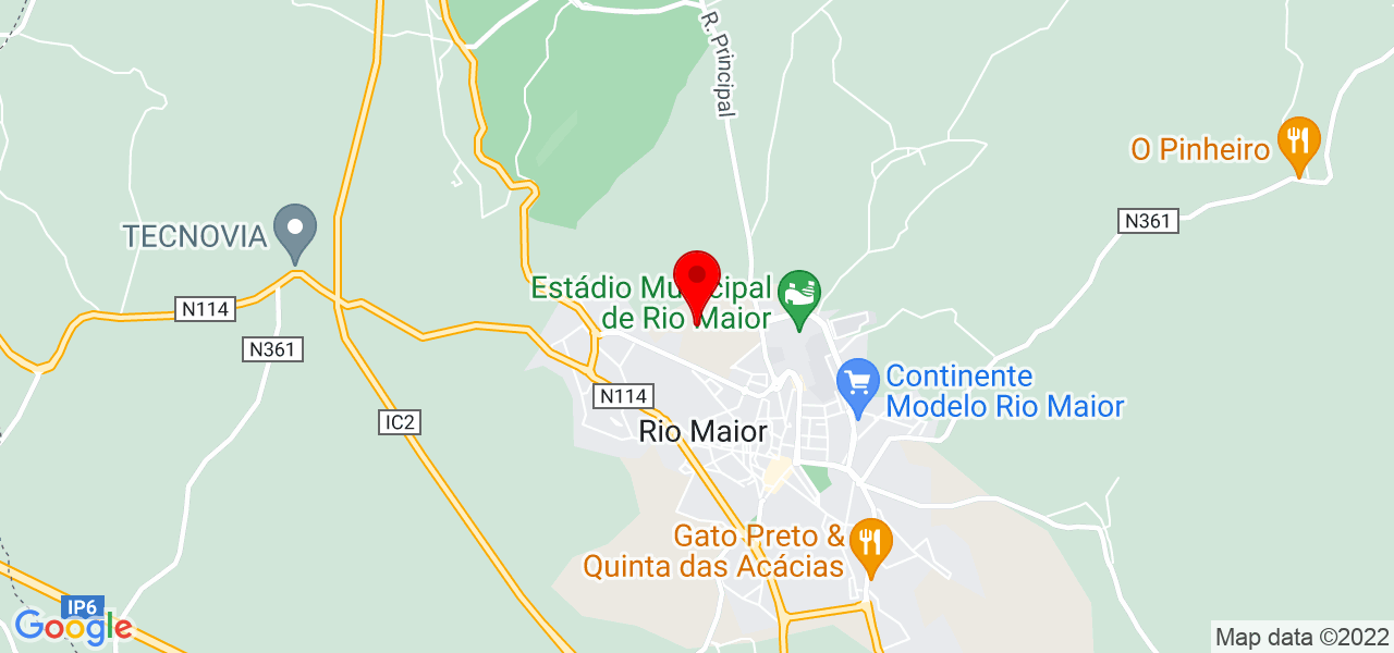 Mafalda Correia - Santarém - Rio Maior - Mapa