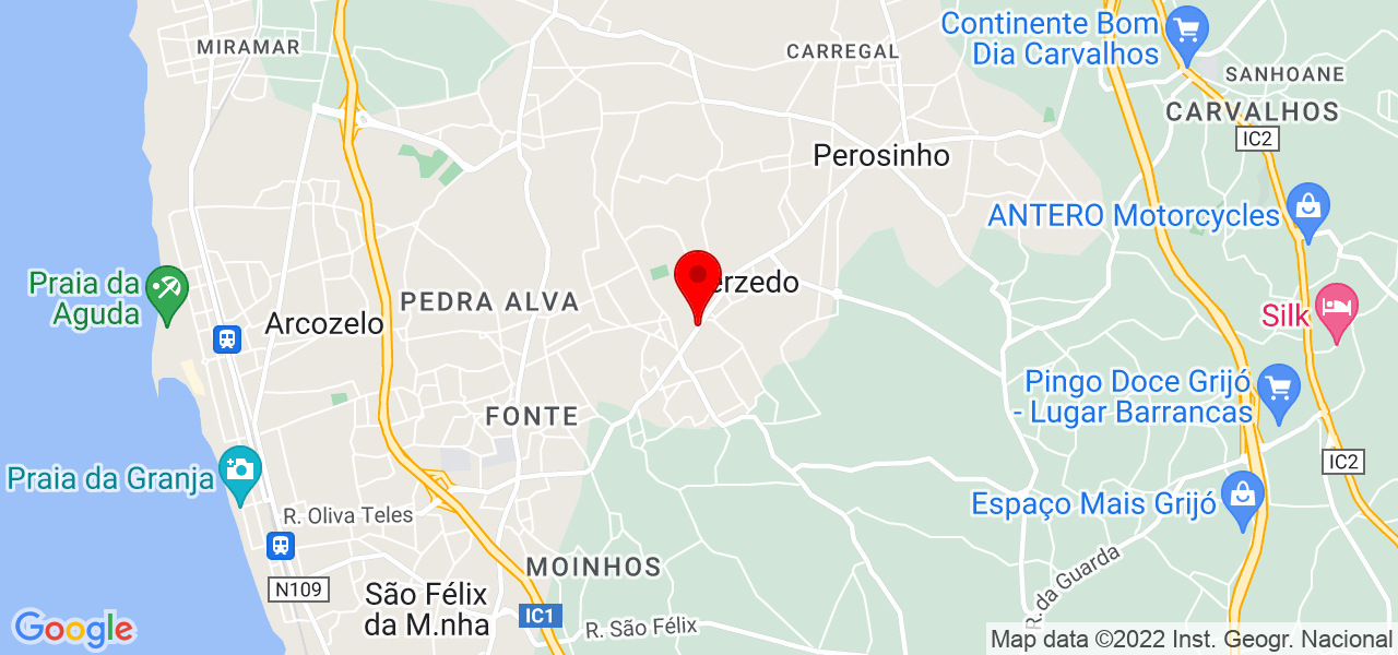 Pedro Pereira - Porto - Vila Nova de Gaia - Mapa
