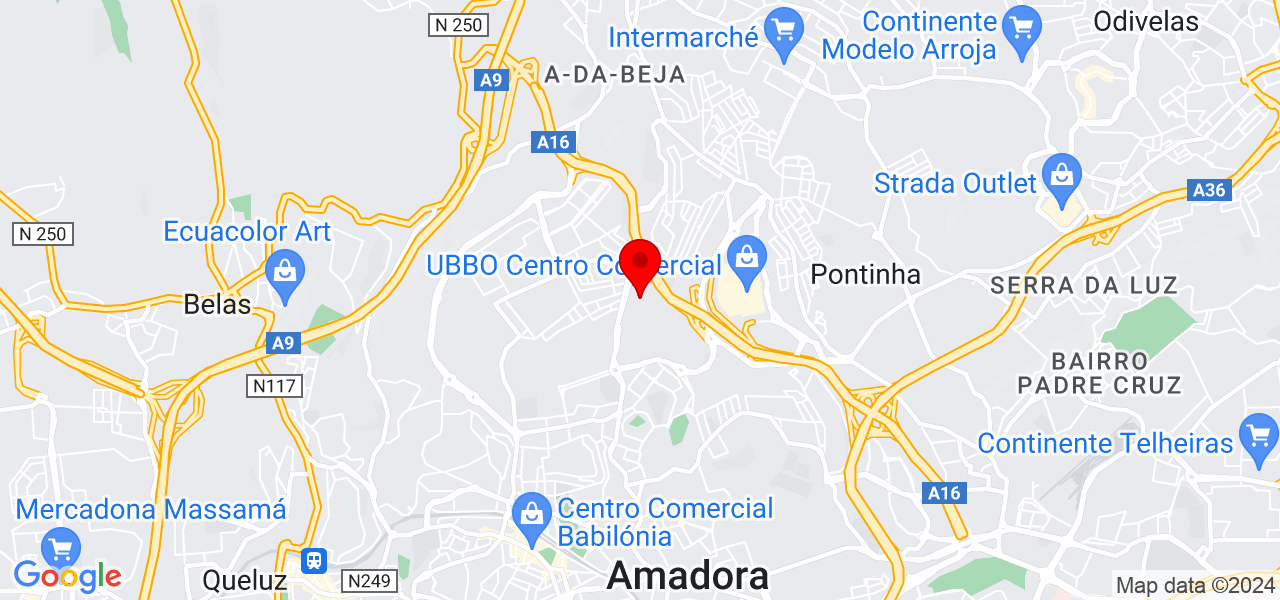 Bruno Costa - Lisboa - Amadora - Mapa