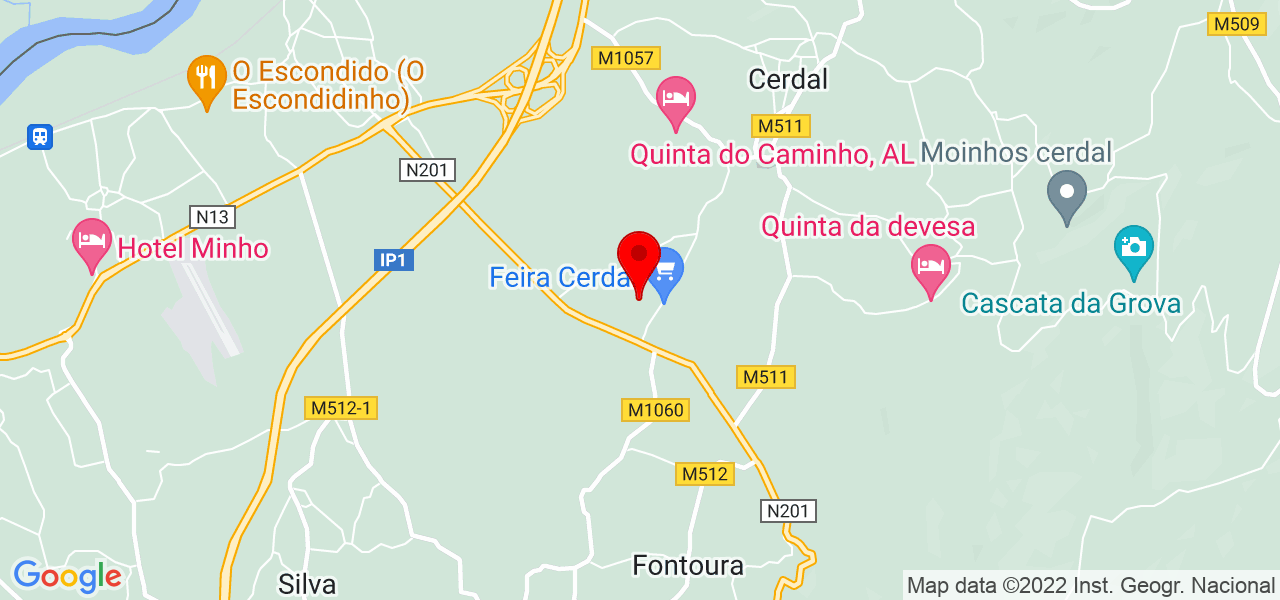 &Acirc;ngela - Viana do Castelo - Valença - Mapa
