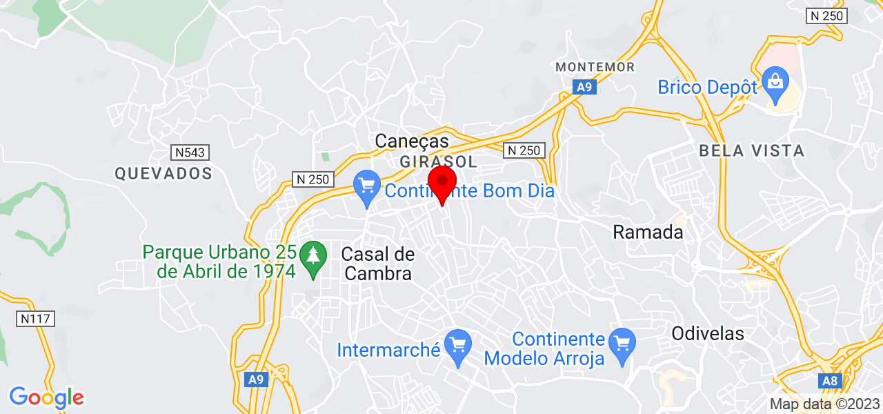 Tributo Ideal - Constru&ccedil;&otilde;es - Lisboa - Odivelas - Mapa