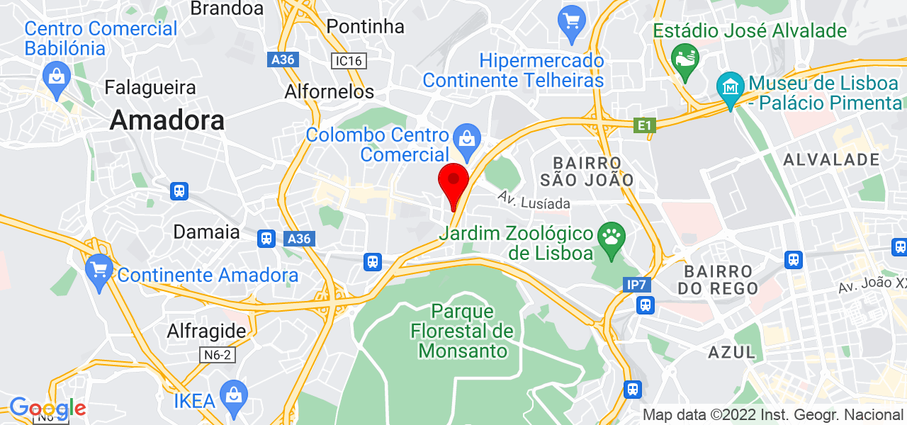Lu&iacute;s Filipe Oliveira - Top&oacute;grafo - T&eacute;cnico Superior de Cadastro Predial - Lisboa - Lisboa - Mapa