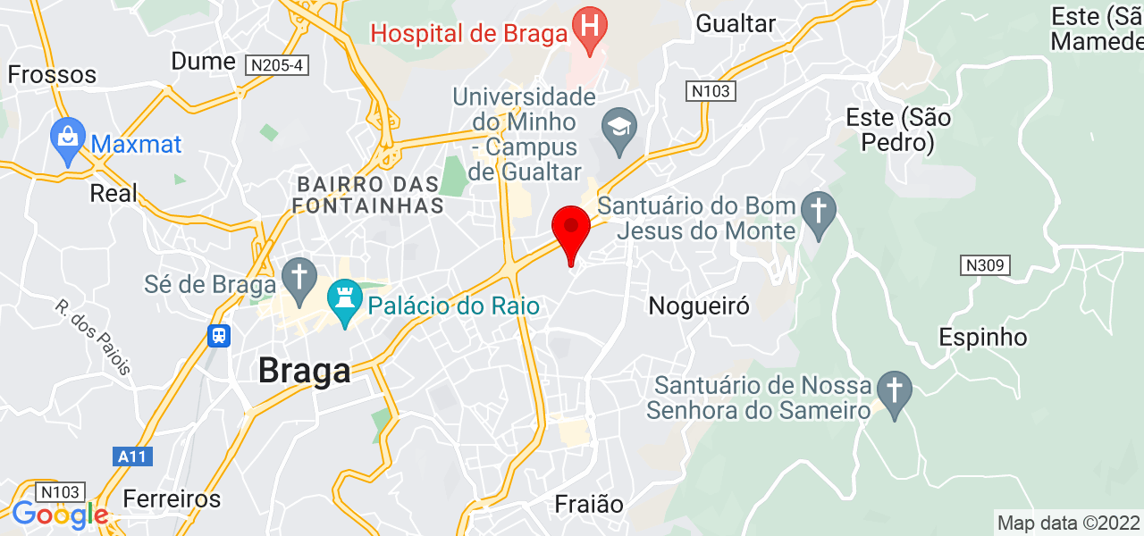 Andr&eacute; Martins - Braga - Braga - Mapa