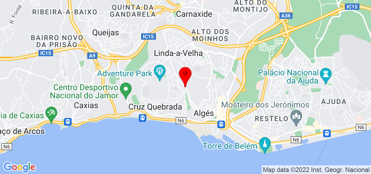 Teresa Carvalho - Lisboa - Oeiras - Mapa