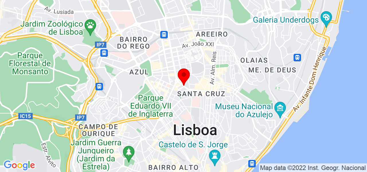 T&acirc;nia - Lisboa - Lisboa - Mapa