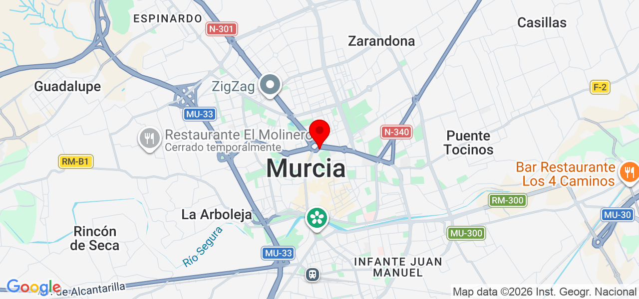 Naturopata Luis Serrano - Región de Murcia - Murcia - Mapa