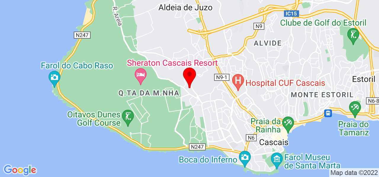 Fra&ccedil;&atilde;o Nominal Lda - Lisboa - Cascais - Mapa