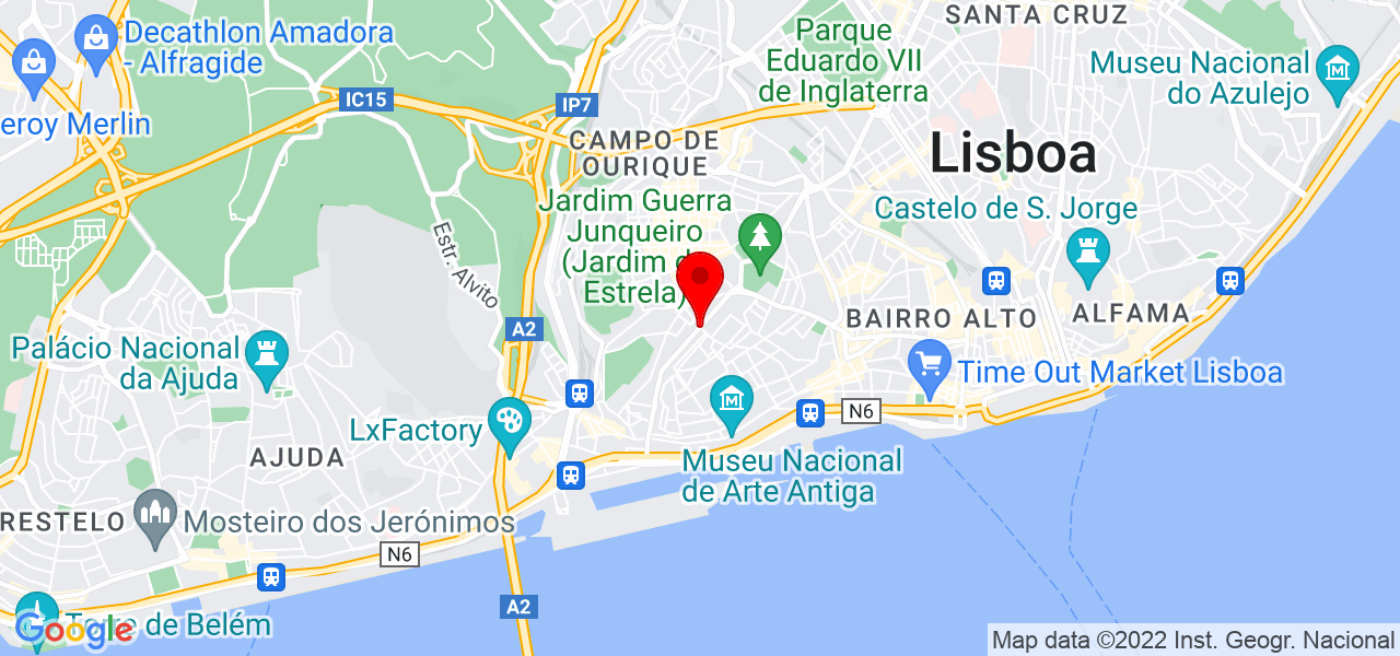 Est&ecirc;v&atilde;o Guilhermina - Lisboa - Lisboa - Mapa
