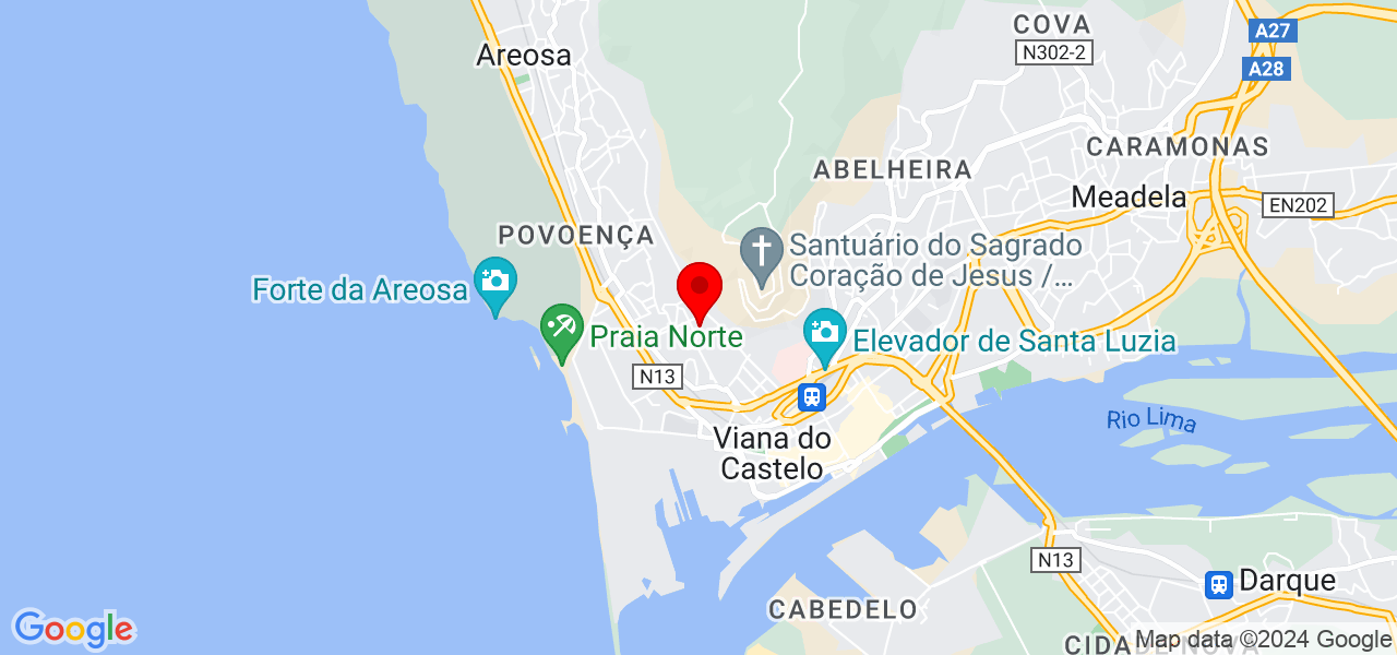 Andressa Almeida - Viana do Castelo - Viana do Castelo - Mapa