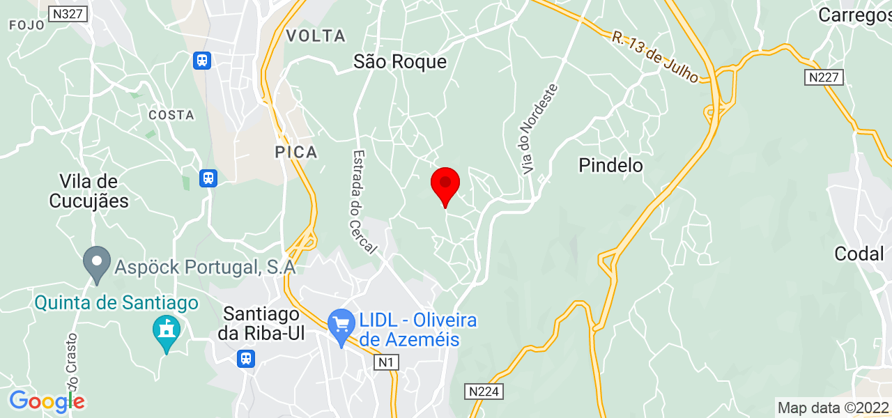 Bruna pereira - Aveiro - Oliveira de Azeméis - Mapa