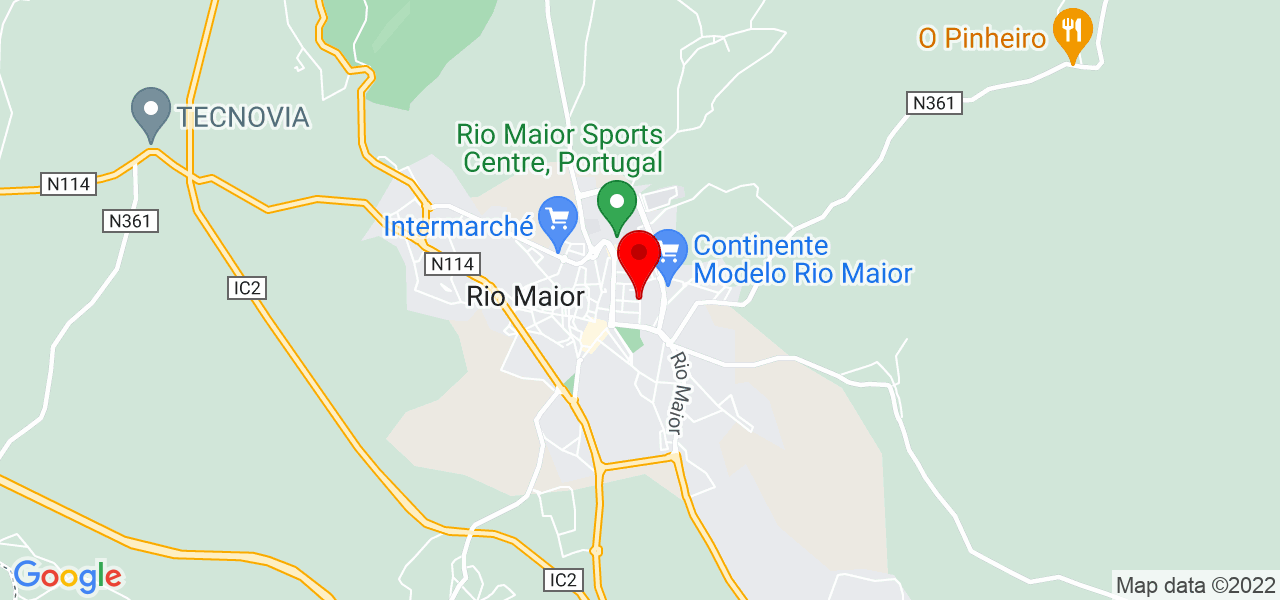 B&aacute;rbara Tavares - Santarém - Rio Maior - Mapa
