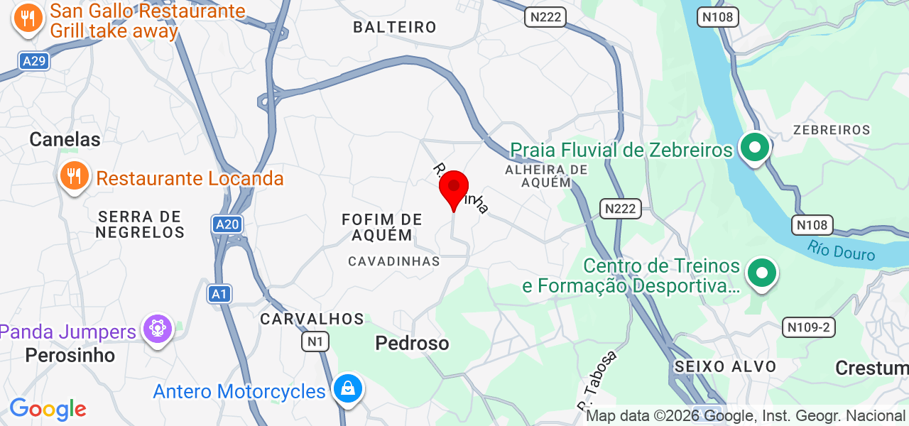 André Leite - Porto - Vila Nova de Gaia - Mapa