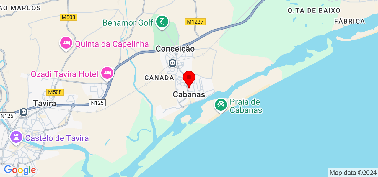 AB Servi&ccedil;os - Faro - Tavira - Mapa