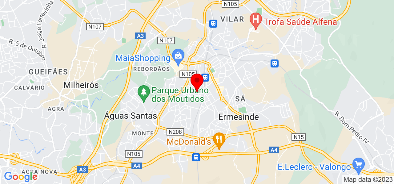 Viana Lisboa - Porto - Valongo - Mapa
