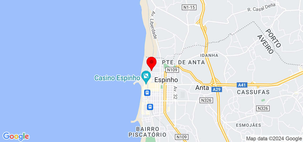 Ana Benfica - Aveiro - Espinho - Mapa