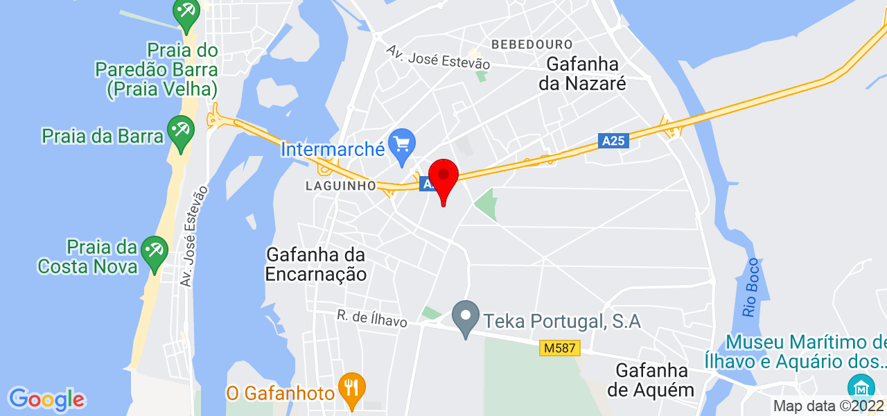 Priscila Santos - Aveiro - Ílhavo - Mapa