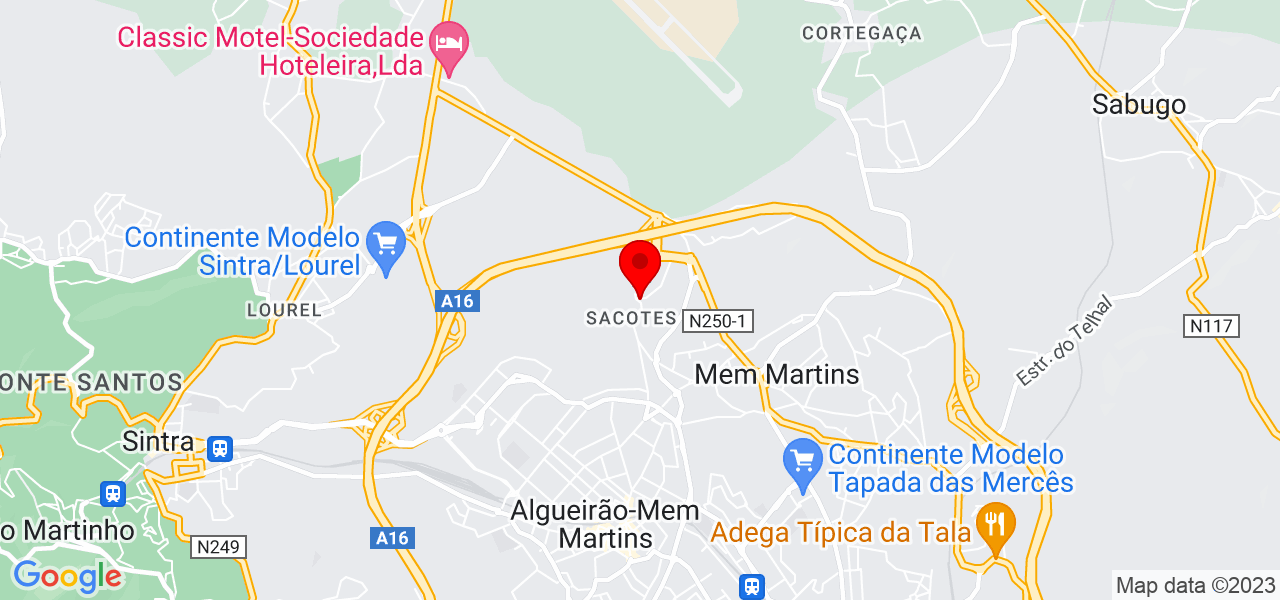 Marcia Santos - Lisboa - Sintra - Mapa
