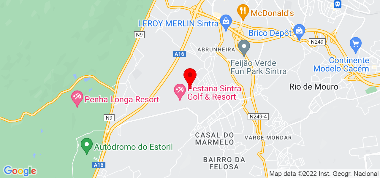 Marco Prata - Lisboa - Sintra - Mapa