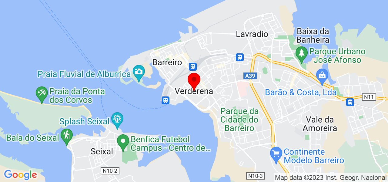 Prestativos serviços - Setúbal - Barreiro - Mapa