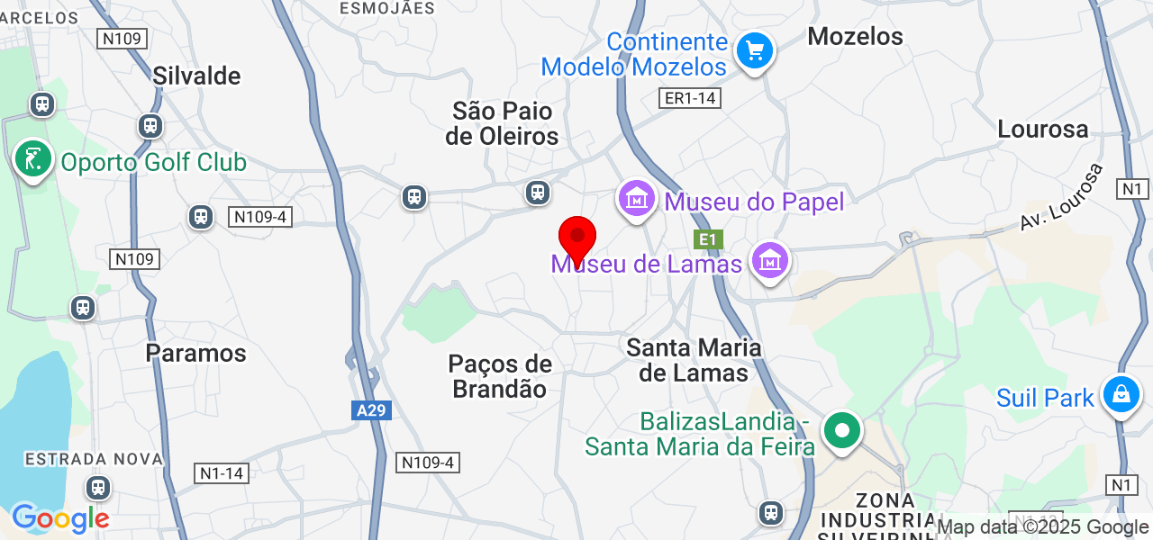 Daniel Silva - Aveiro - Santa Maria da Feira - Mapa
