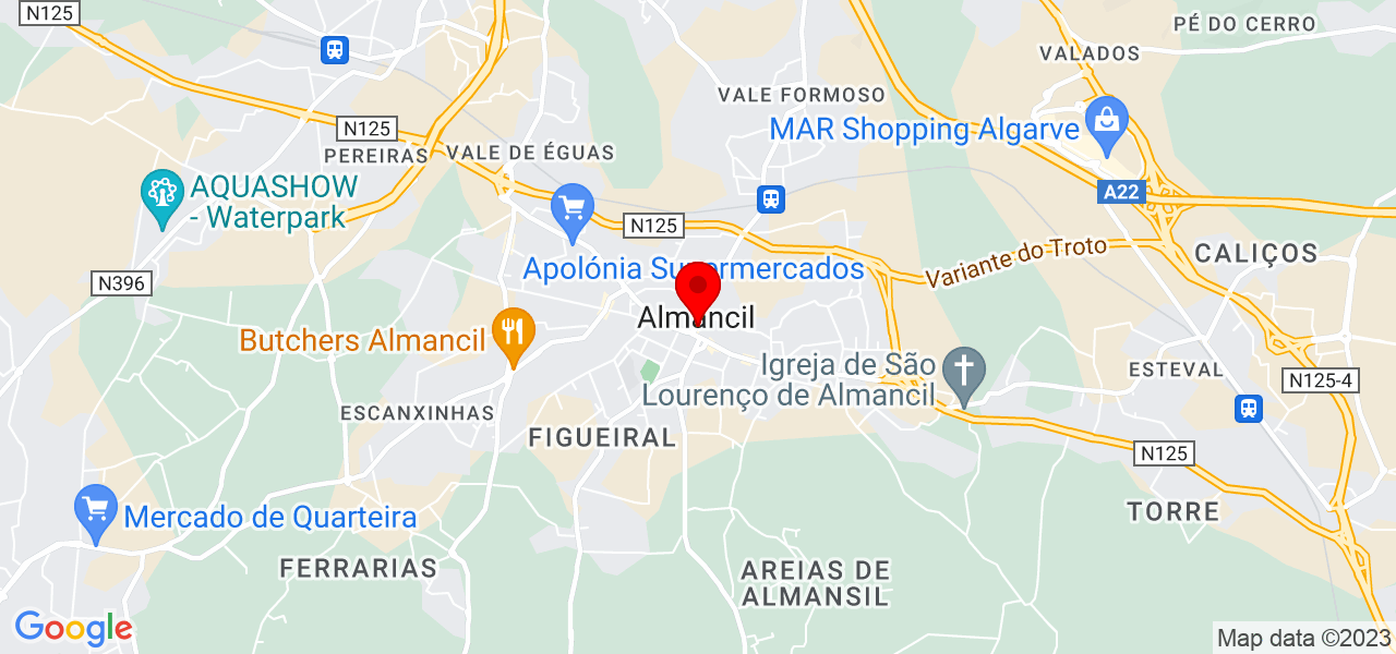 H&eacute;lder Contreiras - Faro - Loulé - Mapa