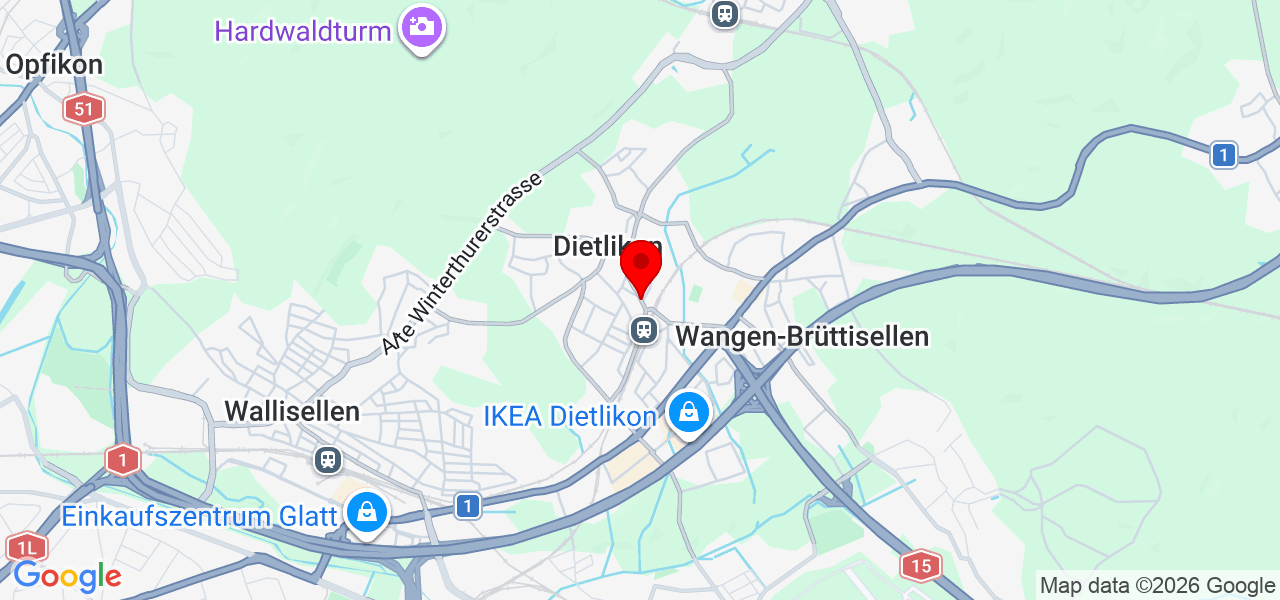 Arena Der Wunder AG - Zürich - Dietlikon - Carte