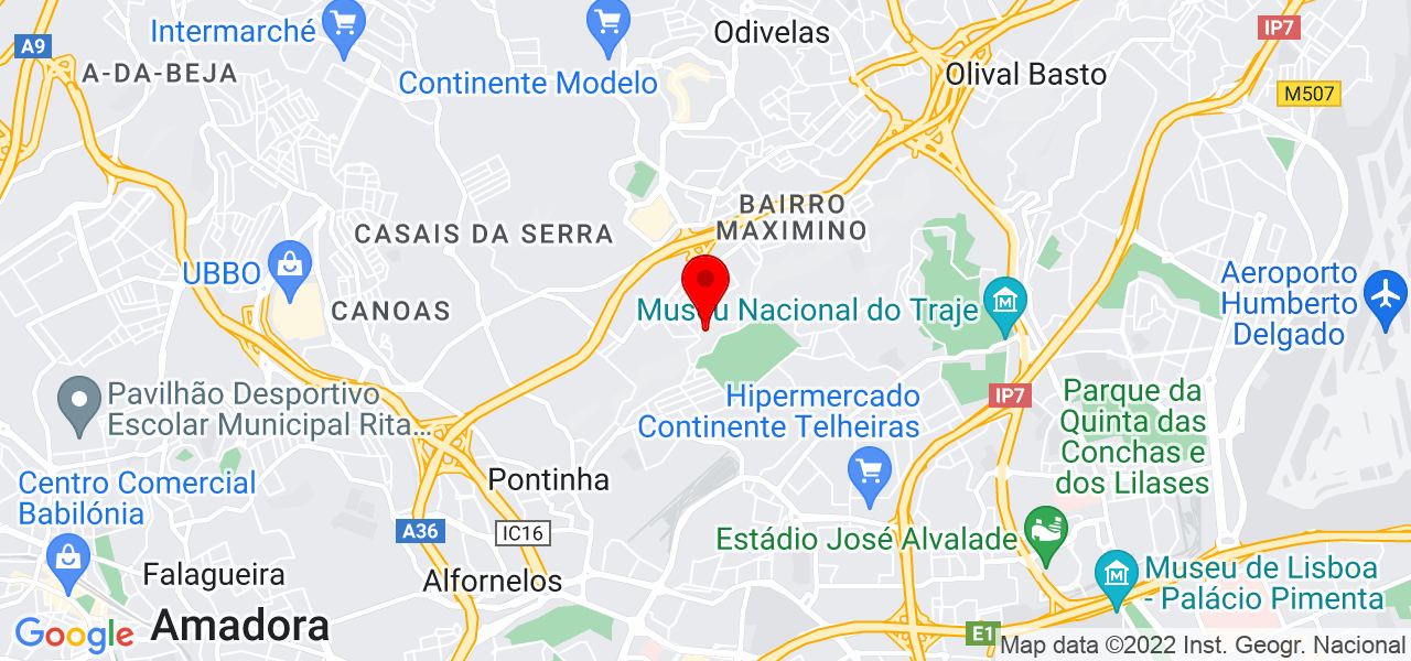 Ana cristina viegas fonseca - Lisboa - Odivelas - Mapa