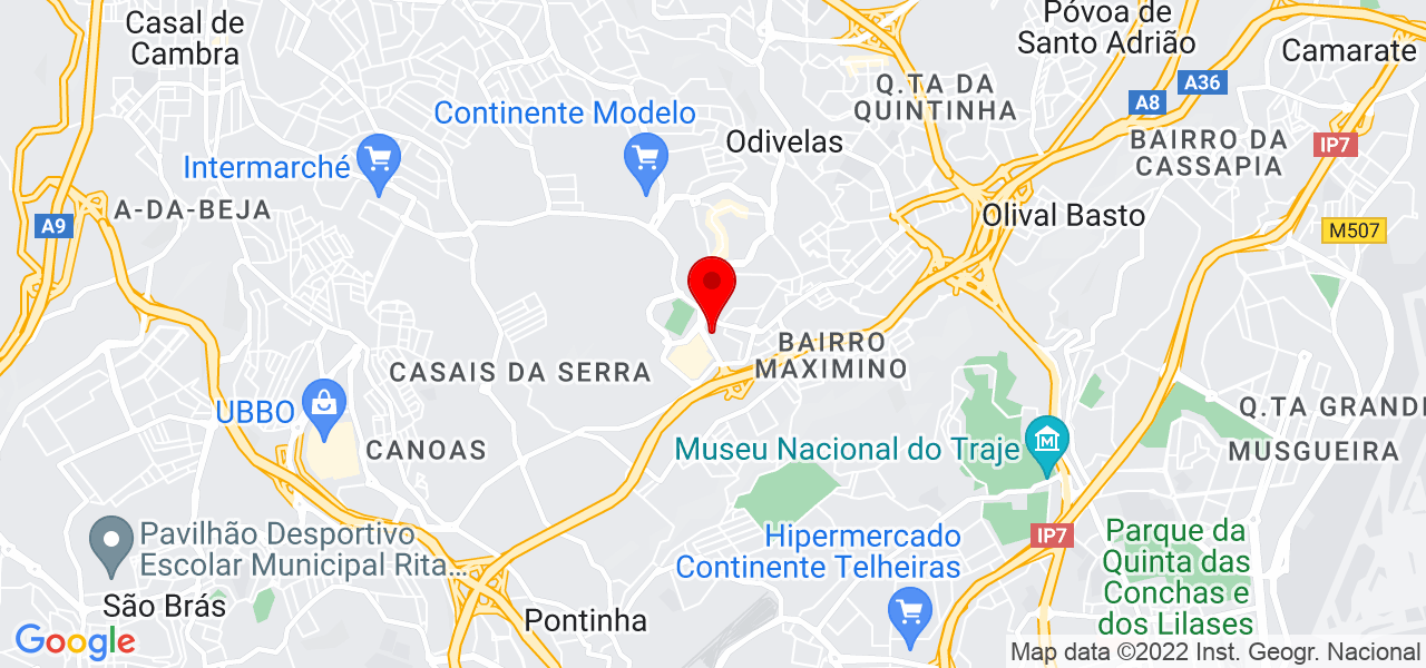 HABIT.ARQ - Consultoria &amp; Projecto - Lisboa - Odivelas - Mapa