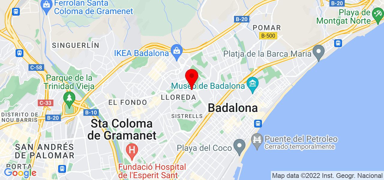 Tania - Cataluña - Badalona - Mapa