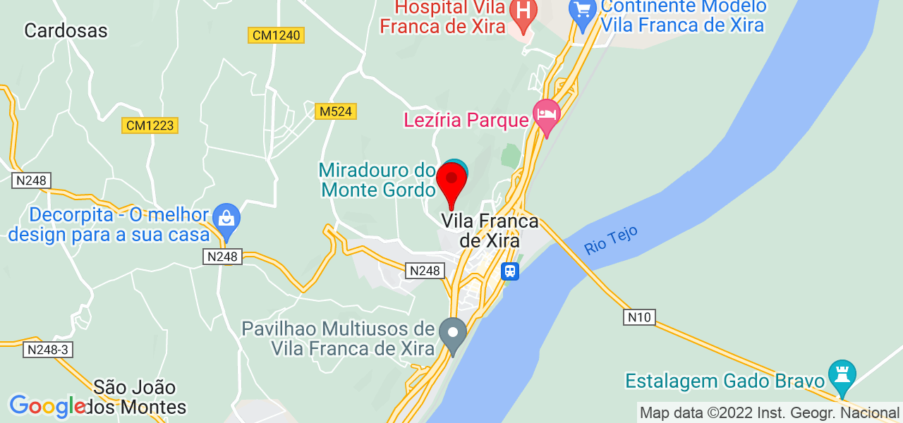 Sasha Mendes - Lisboa - Vila Franca de Xira - Map