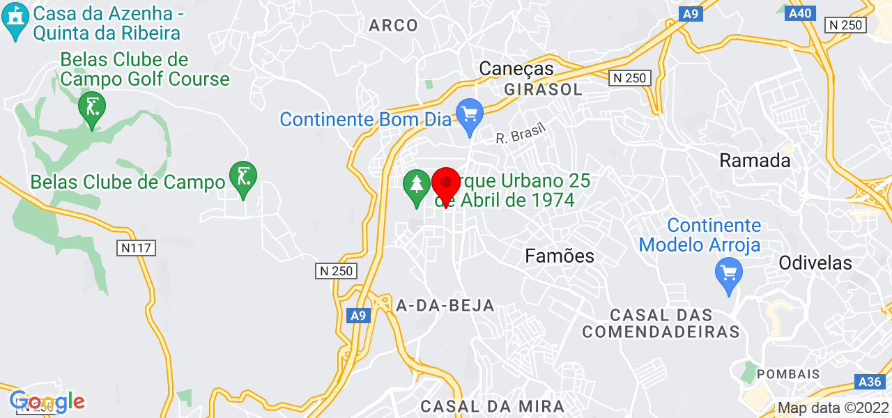 Eva Barros - Lisboa - Sintra - Mapa