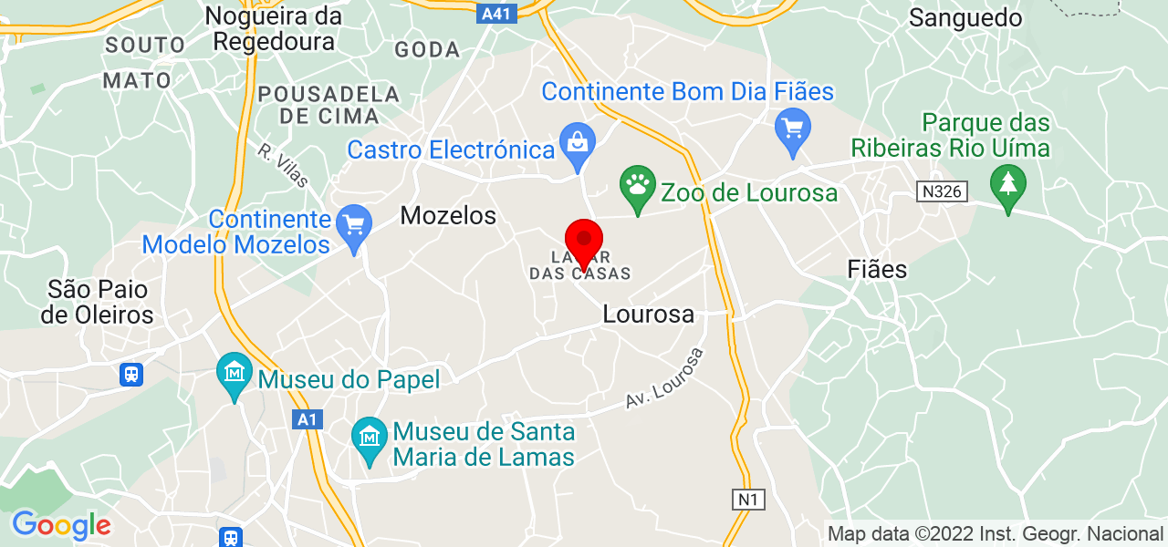 Joaquim Almeida - Aveiro - Santa Maria da Feira - Mapa