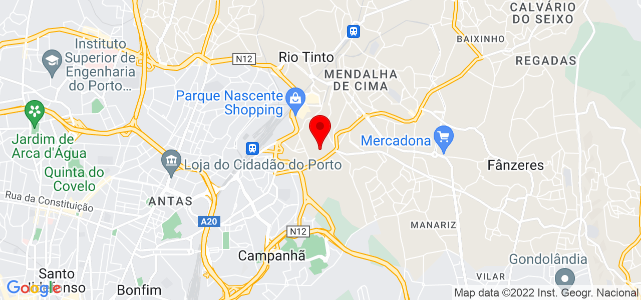 Matheus - Porto - Gondomar - Mapa