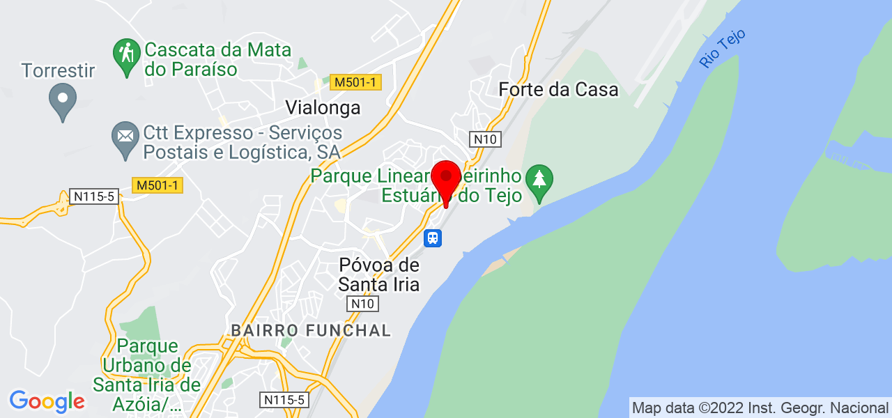 Uriel - Lisboa - Vila Franca de Xira - Mapa