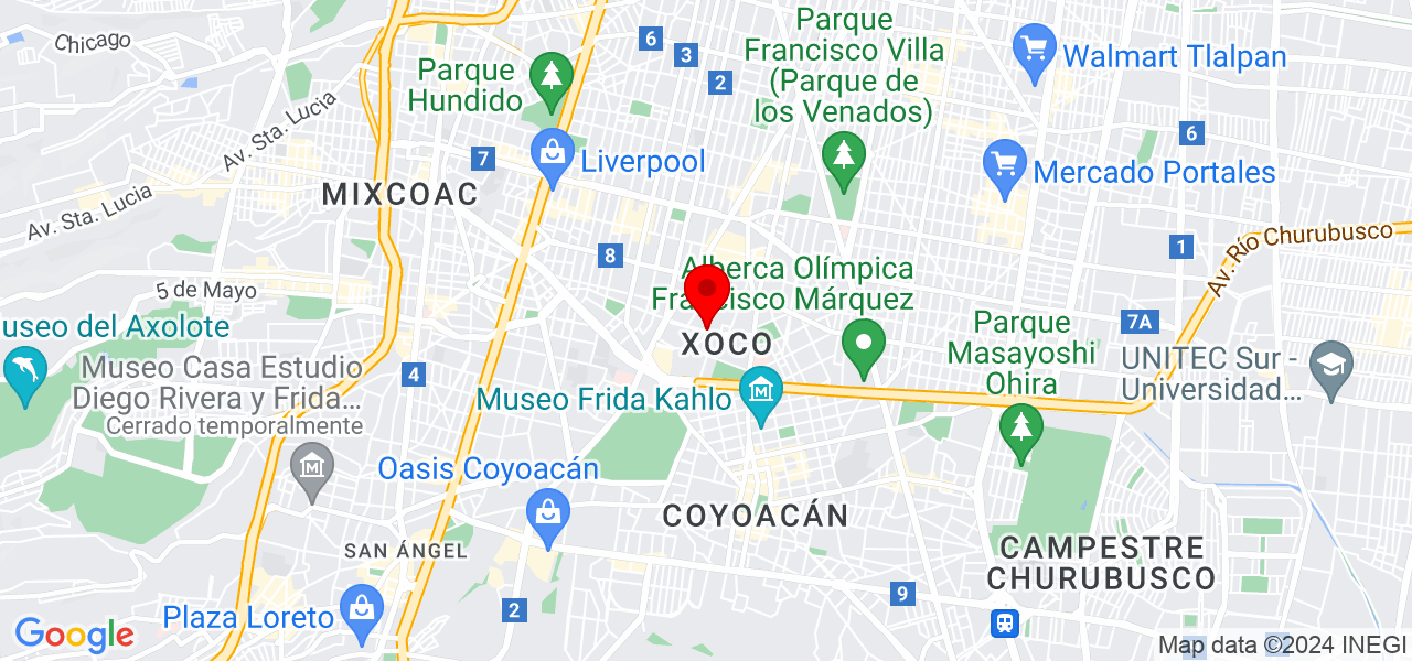 IDEA ESTUDIO - Ciudad de Mexico - Benito Juárez - Mapa