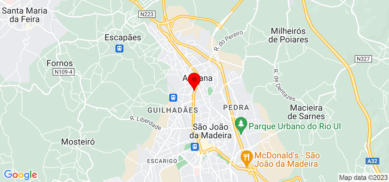 Maria Soares - Aveiro - Santa Maria da Feira - Mapa
