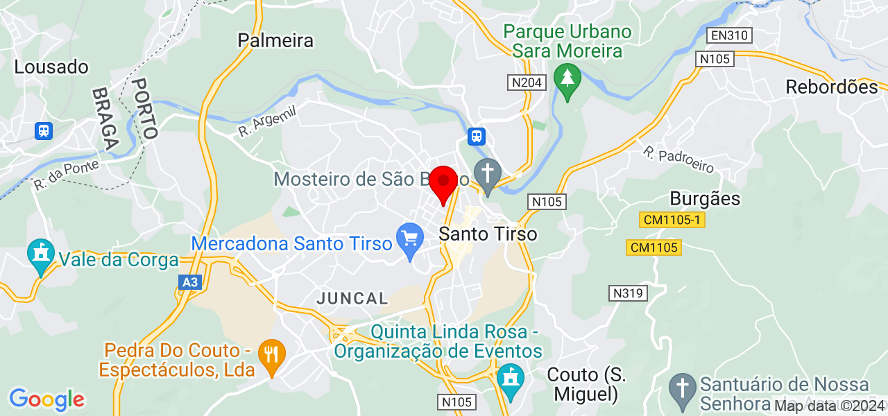 Carlos Trindade - Porto - Santo Tirso - Mapa