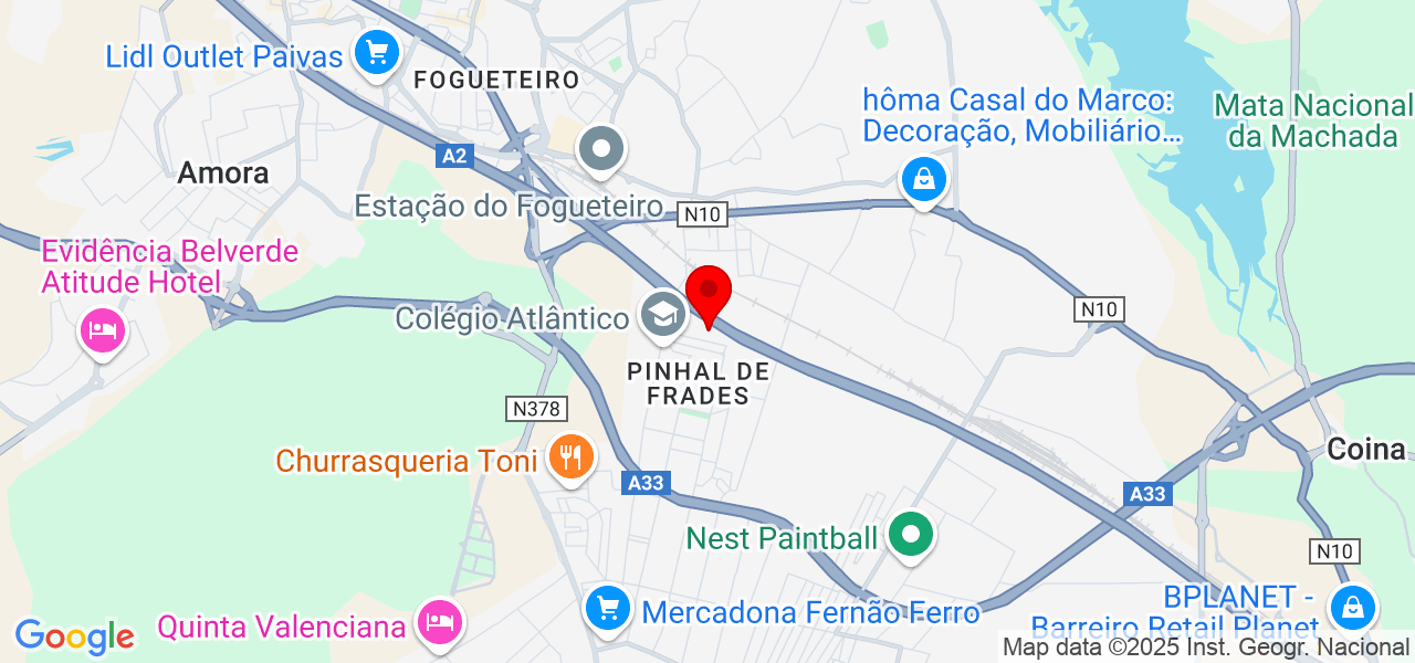 L. Pedro Redondo - Setúbal - Seixal - Map