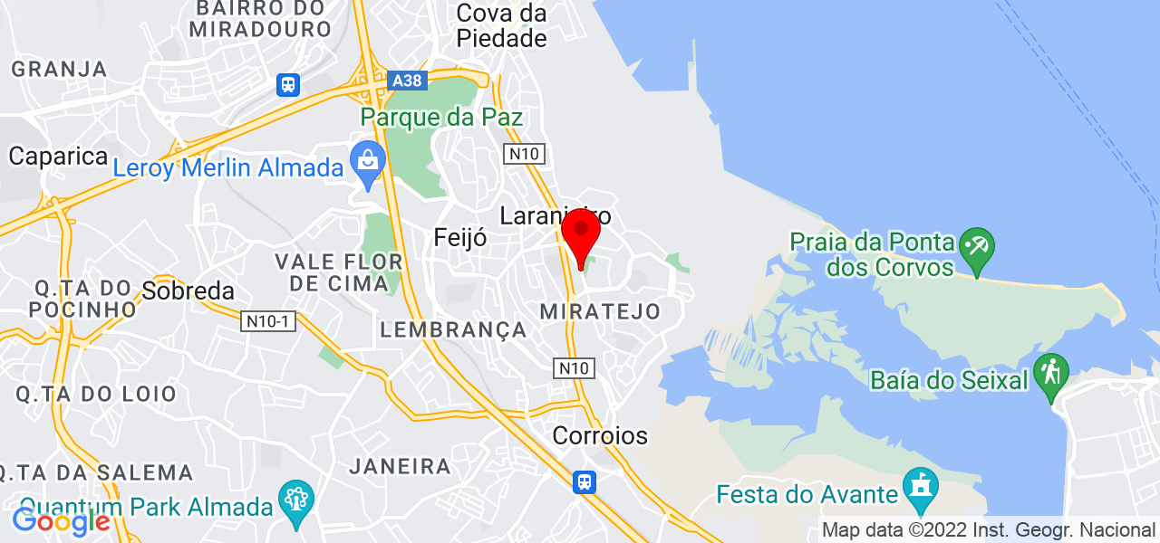 IEERG SERVICE - Setúbal - Almada - Mapa