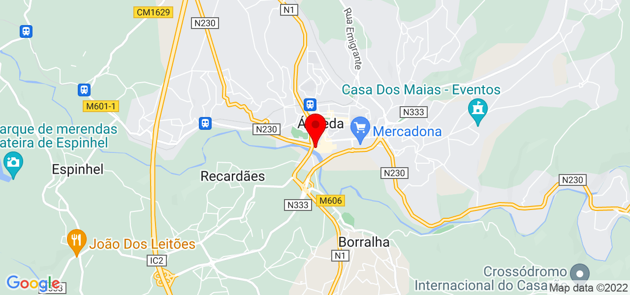 Officeplan - Mobili&aacute;rio de Escrit&oacute;rio - Aveiro - Águeda - Mapa