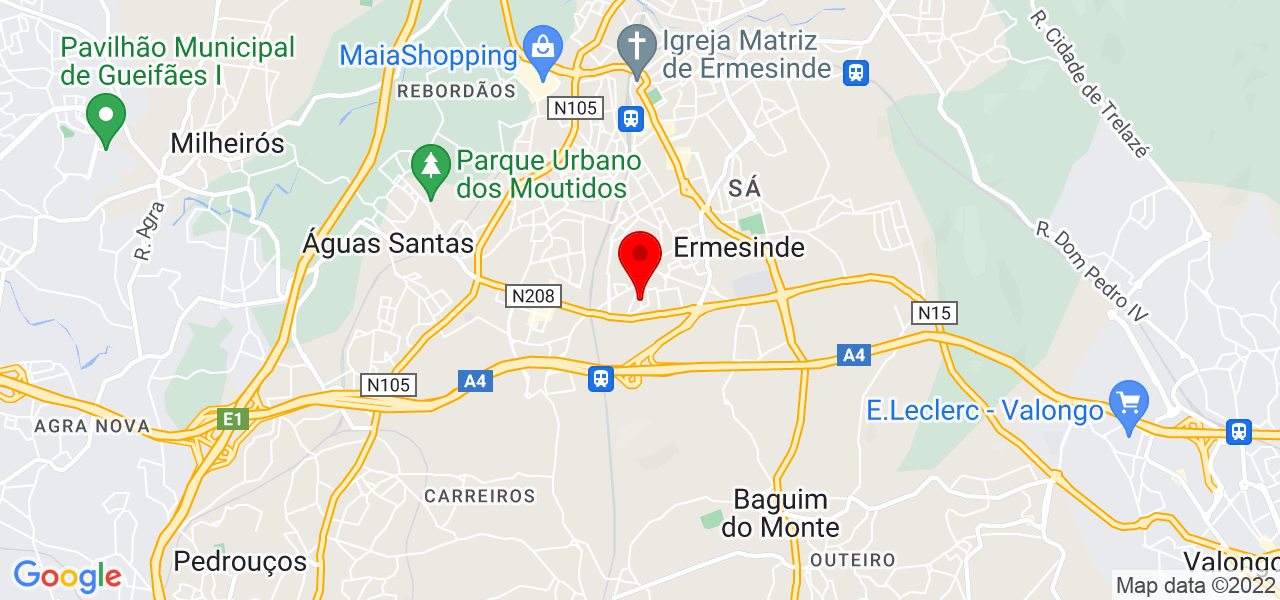 Bruno Isidro - Porto - Valongo - Mapa