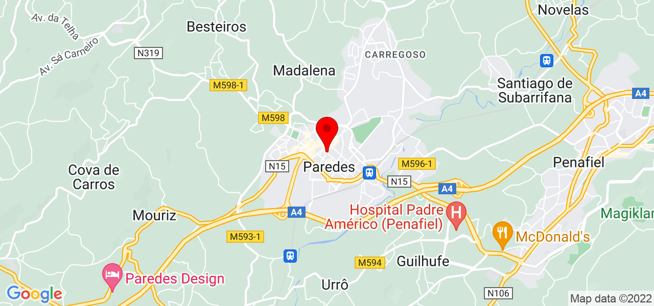 Geração Aventura - Porto - Paredes - Mapa