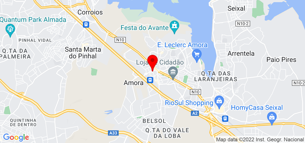 Iara Matos - Setúbal - Seixal - Mapa