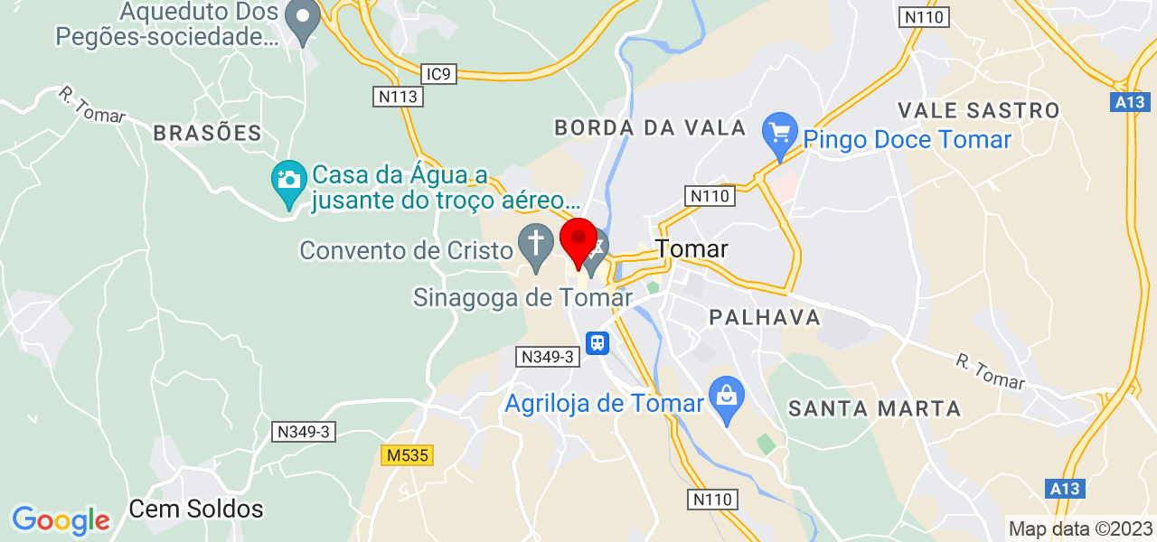 Jaime Matos - Santarém - Tomar - Mapa