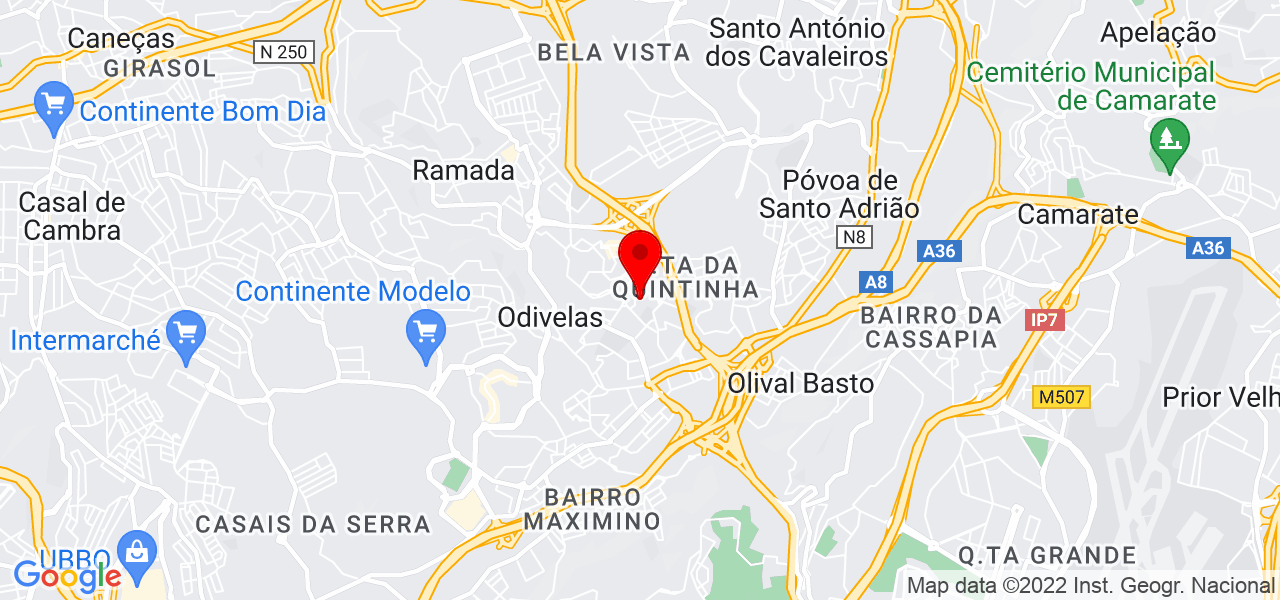 Patr&iacute;cia - Lisboa - Odivelas - Mapa