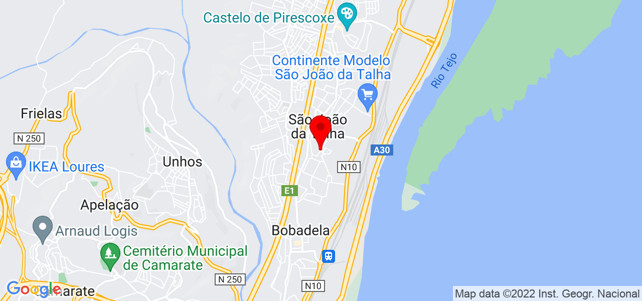 In&ecirc;s Ara&uacute;jo - Lisboa - Loures - Mapa