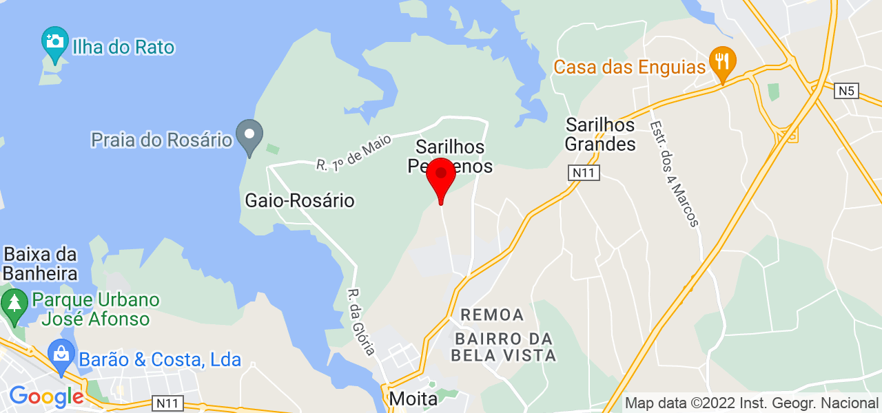 HOREBE - Reparos e Remodelagens - Setúbal - Moita - Mapa